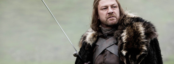 Sean Bean, în rolul lui Ned Stark, 