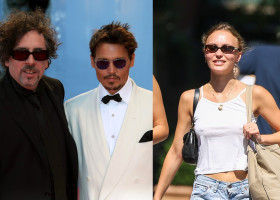 tim burton, johnny depp, lily rose depp (1)