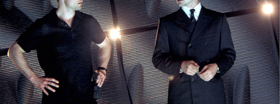 Colin Farrell și Tom Cruise în Minority Report/ Profimedia