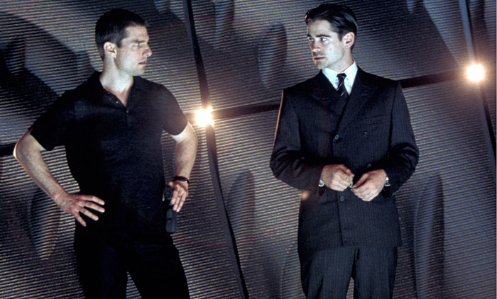 Colin Farrell și Tom Cruise în Minority Report/ Profimedia