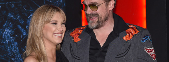 Millie Bobby Brown și David Harbour/ Profimedia