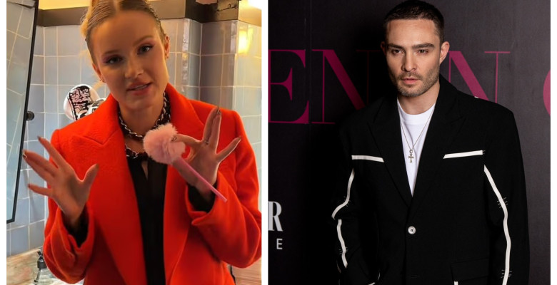 Polina Nioly Pushkareva și Ed Westwick