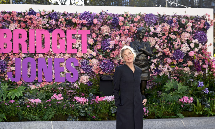 "Bridget Jones" Scenes In The Square Statue Unveiling - Special Access