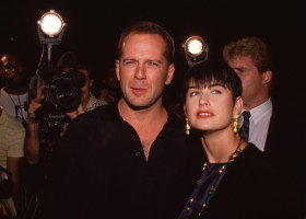 Bruce Willis and Demi Moore at the In Country Premiere on September 14, 1989 at the Academy Theatre in Beverly Hills, California Credit: Ralph Dominguez/MediaPunch
