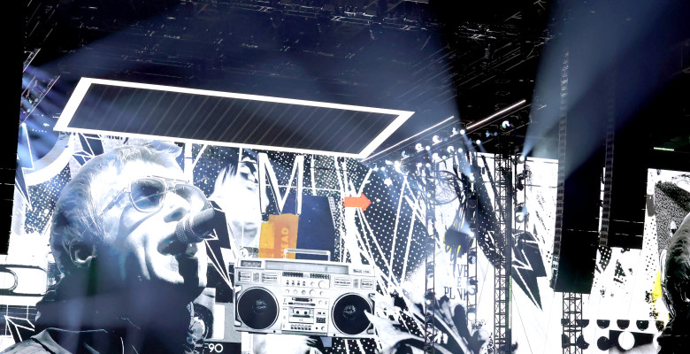 Oasis Performs At The Rose Bowl