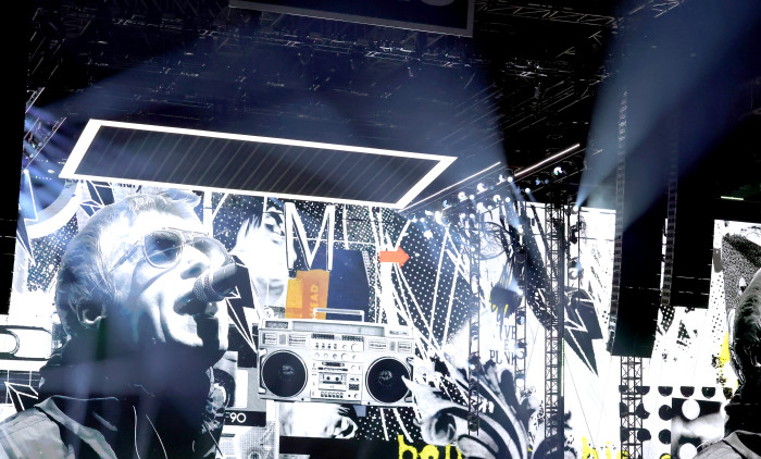 Oasis Performs At The Rose Bowl