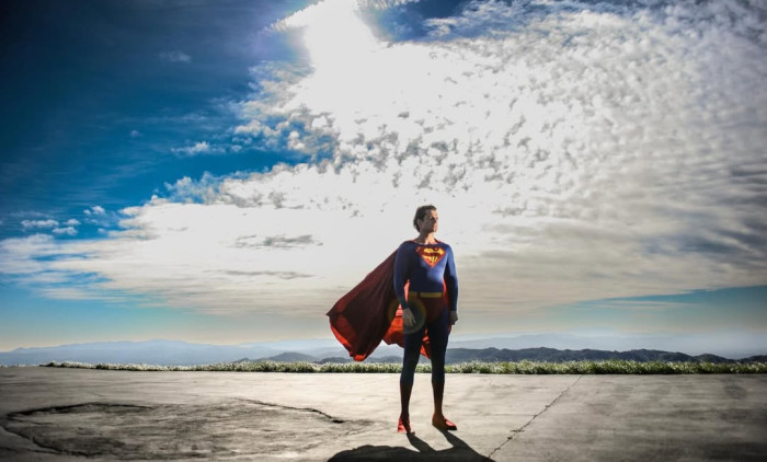 Henry Cavill în costumul de Superman/ Foto: Instagram