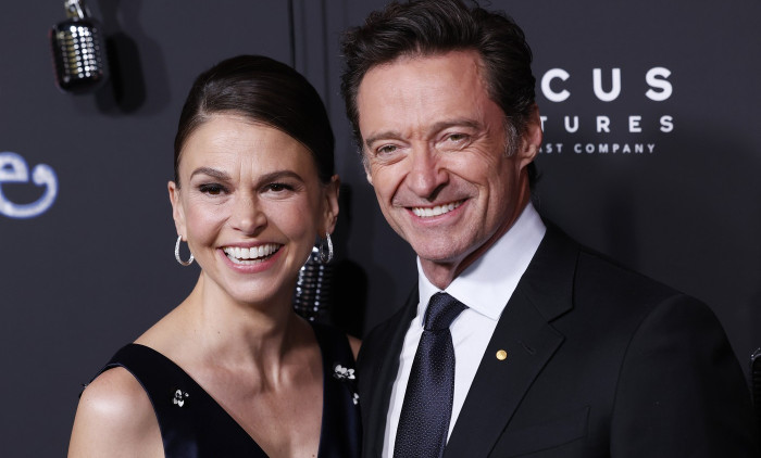 Sutton Foster și Hugh Jackman