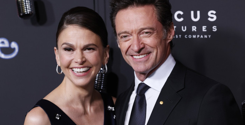 Sutton Foster și Hugh Jackman