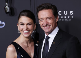 Sutton Foster și Hugh Jackman