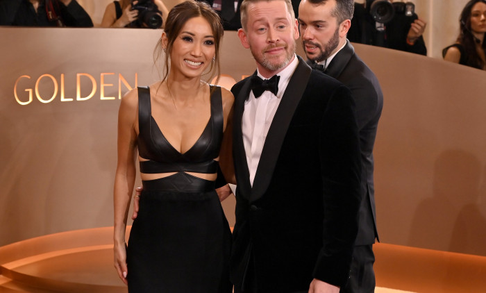 Macaulay Culkin și Brenda Song la Globurile de Aur 2026/ Profimedia