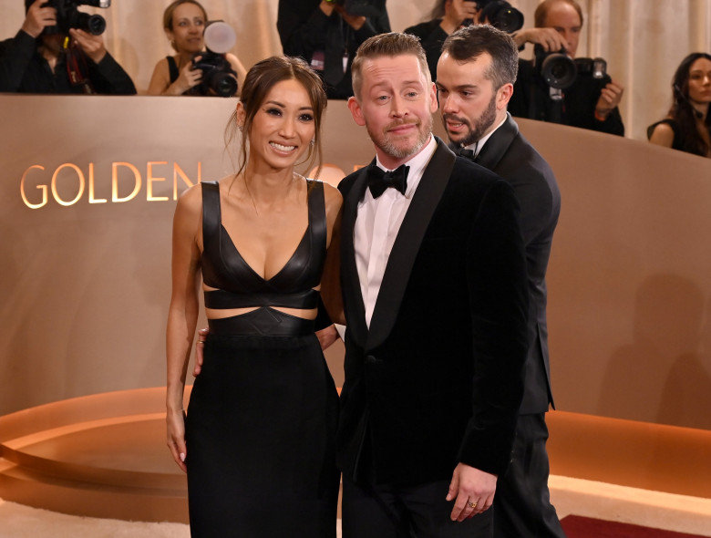 Macaulay Culkin și Brenda Song la Globurile de Aur 2026/ Profimedia