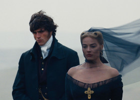 Jacob Elordi și Margot Robbie în filmul „Wuthering Heights”/ Profimedia