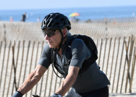 EXCLUSIVE: Harrison Ford is Spotted on a Bike Ride in Los Angeles