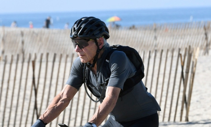 EXCLUSIVE: Harrison Ford is Spotted on a Bike Ride in Los Angeles