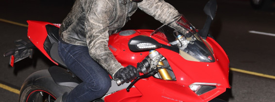 Tom Cruise has a need for speed leaving Sunset Tower Hotel