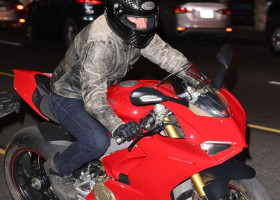 Tom Cruise has a need for speed leaving Sunset Tower Hotel