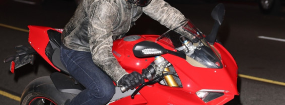 Tom Cruise has a need for speed leaving Sunset Tower Hotel