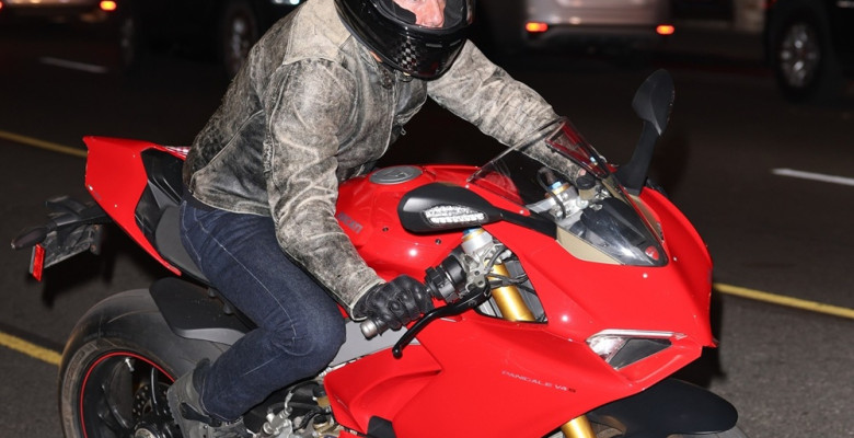 Tom Cruise has a need for speed leaving Sunset Tower Hotel