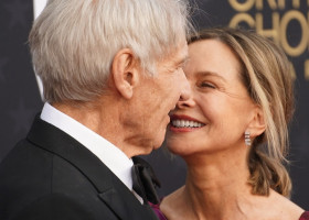 Actors Harrison Ford and Calista Flockhart Arrive at the 29th Annual  Critics Choice Awards