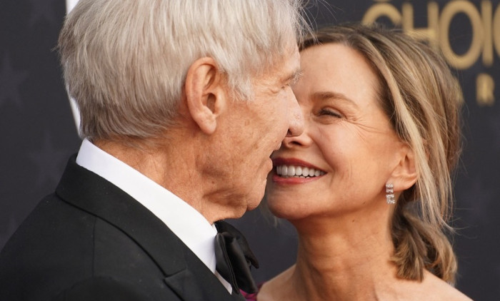 Actors Harrison Ford and Calista Flockhart Arrive at the 29th Annual  Critics Choice Awards