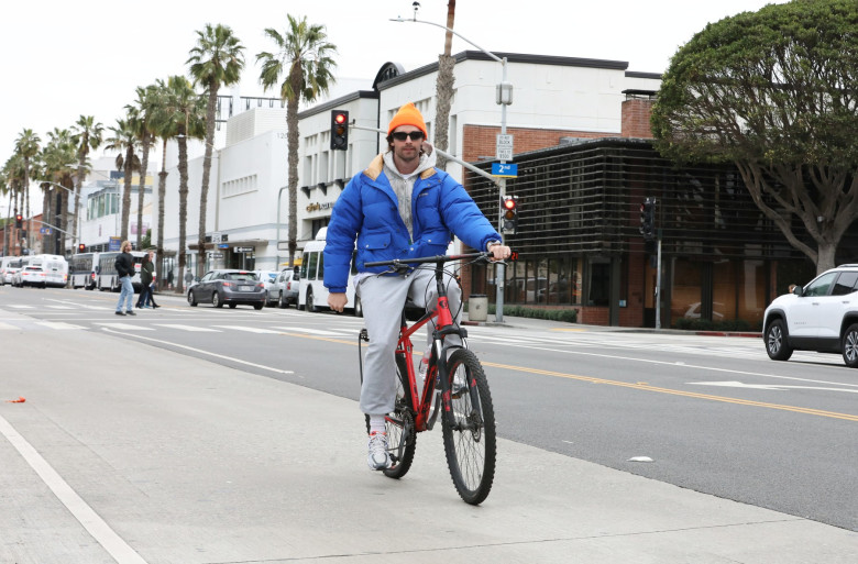 PREMIUM EXCLUSIVE Arnold Schwarzenegger Is Thrilled To Bike Alongside Son Patrick