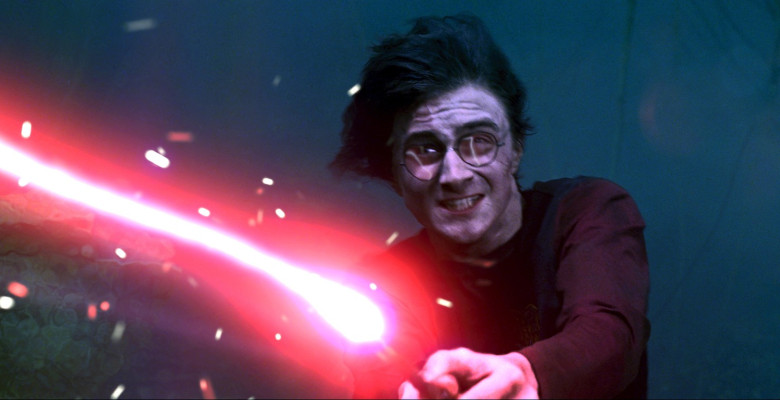 Daniel Radcliffe. în "Harry Potter and the Goblet of Fire"