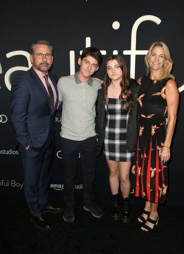 Steve Carell, soția și copiii lor