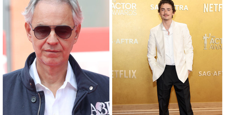 Andrea Bocelli și Timothée Chalamet