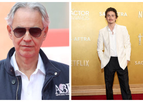 Andrea Bocelli și Timothée Chalamet