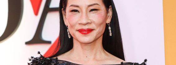 MANHATTAN, NEW YORK CITY, NEW YORK, USA - APRIL 20: Lucy Liu wearing Georges Hobeika FW26 RTW and Ahikoza bag arrives at the New York Premiere Of 20th Century Studios' 'Devil Wears Prada 2' held at the David Geffen Hall at the Lincoln Center for the Perfo