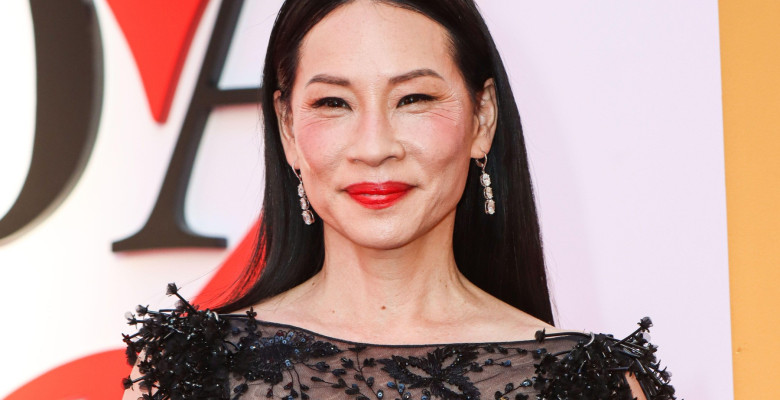 MANHATTAN, NEW YORK CITY, NEW YORK, USA - APRIL 20: Lucy Liu wearing Georges Hobeika FW26 RTW and Ahikoza bag arrives at the New York Premiere Of 20th Century Studios' 'Devil Wears Prada 2' held at the David Geffen Hall at the Lincoln Center for the Perfo