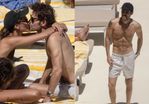 Paul Wesley, cu abdomenul la vedere în vacanță/ Foto: Facebook Just Jared