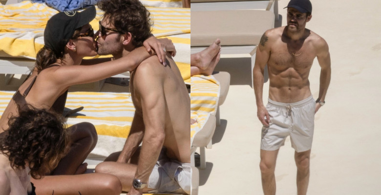 Paul Wesley, cu abdomenul la vedere în vacanță/ Foto: Facebook Just Jared