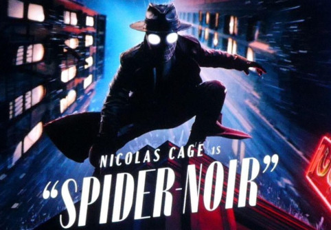 Los Angeles, California, USA 24th May 2026 Nicolas Cage Spider-Noir Billboard on Sunset Blvd on May 24, 2026 in Los Angeles, California, USA. Photo by Barry King/Alamy Stock Photo
