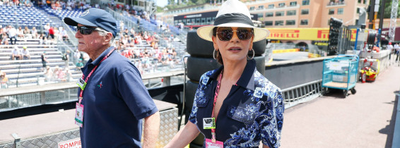Catherine Zeta-Jones și Michael Douglas la Marele Premiu de la Monaco/ Profimedia