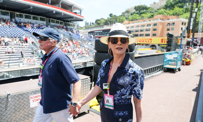 Catherine Zeta-Jones și Michael Douglas la Marele Premiu de la Monaco/ Profimedia
