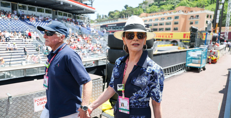 Catherine Zeta-Jones și Michael Douglas la Marele Premiu de la Monaco/ Profimedia