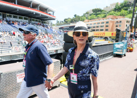 Catherine Zeta-Jones și Michael Douglas la Marele Premiu de la Monaco/ Profimedia