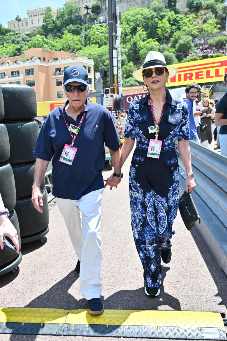 Catherine Zeta-Jones și Michael Douglas la Marele Premiu de la Monaco/ Profimedia