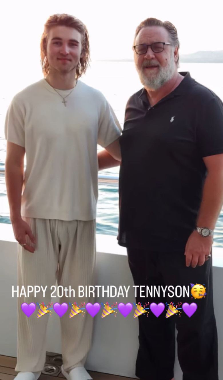 Russell Crowe și fiul lui, Tennyson (2)
