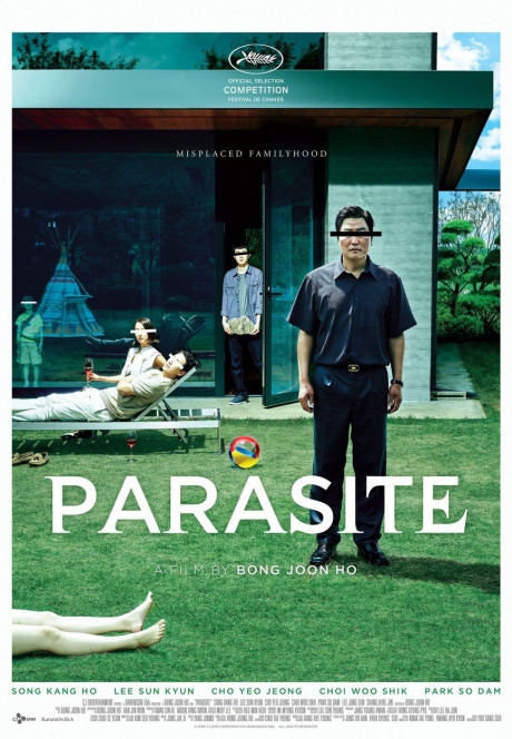 Parasite [Gisaengchung ] (2019) directed by Bong Joon Ho and starring Kang-ho Song, Sun-kyun Lee and Yeo-jeong Jo. A poor family ingratiates itself with a wealthy family leads to unexpected results in this clever South Korean thriller.
