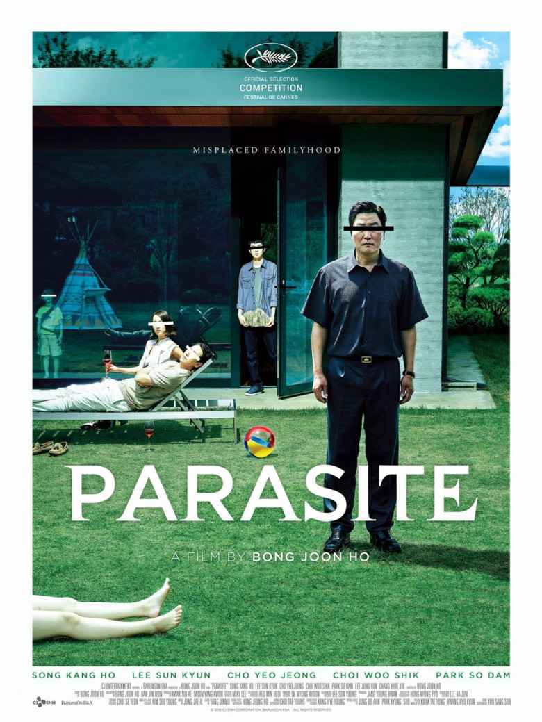 Parasite [Gisaengchung ] (2019) directed by Bong Joon Ho and starring Kang-ho Song, Sun-kyun Lee and Yeo-jeong Jo. A poor family ingratiates itself with a wealthy family leads to unexpected results in this clever South Korean thriller.