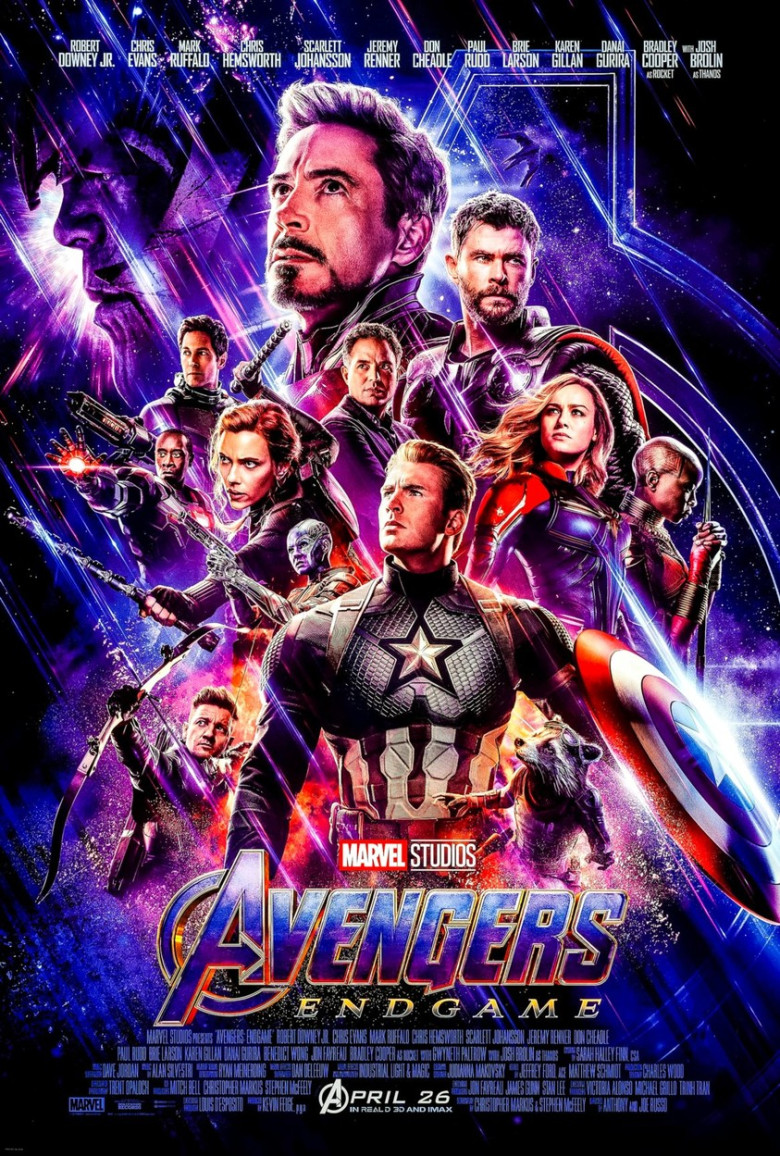 Avengers: Endgame (2019) directed  by Anthony and Joe Russo, starring Bradley Cooper, Brie Larson and Chris Hemsworth. Epic conclusion and 22nd film in the Marvel Cinematic Universe.