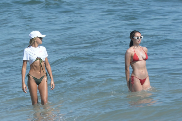 Sylvester Stallone Heads to The Beach With His Wife and Daughters in Malibu