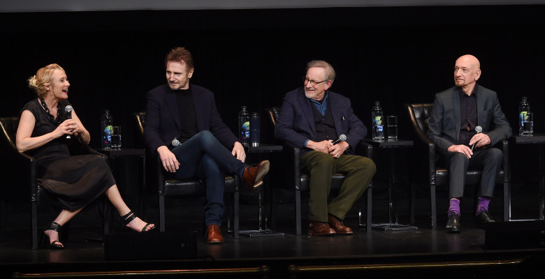 Caroline Goodall, Liam Neeson, Steven Spielberg, Ben Kingsley - "Schindler's List". Foto: Getty Images