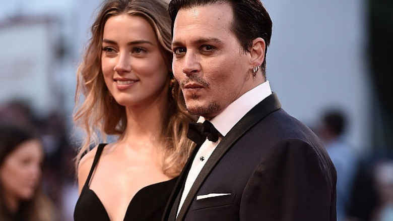 Johnny Depp și Amber Heard în 2015 la Veneția