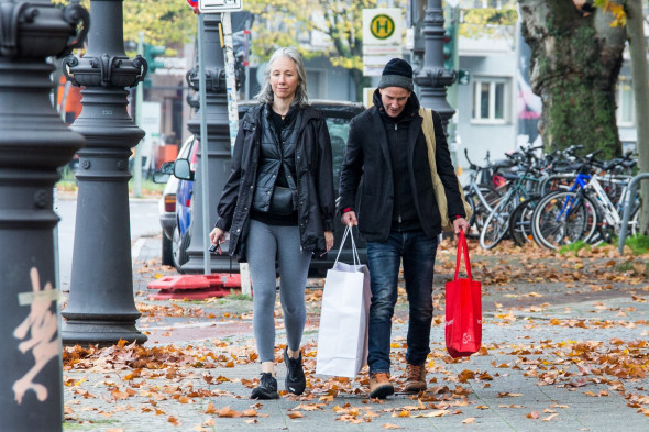 EXCLUSIVE: Keanu Reeves And Alexandra Grant Seen In Berlin Charlottenburg, Germany