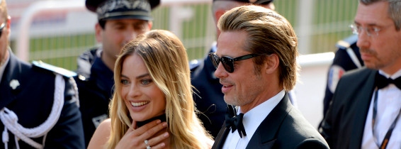 Margot Robbie și Brad Pitt. Foto: Getty Images