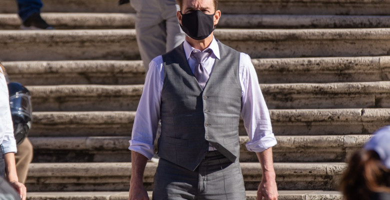 'Mission Impossible 7 - Libra' on set filming, Rome, Italy - 22 Nov 2020